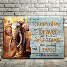 Inspirational Elephant Canvas Wall Art - Perfect for Living Room, Bedroom, and Bathroom Decor