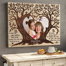 Custom Photo A Limb Has Fallen - Customized Personalized Canvas - Memorial Gift For Family Loss Gift