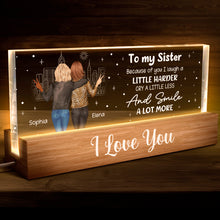 To My Bestie - Customized Personalized Acrylic LED Night Light - Gift For Friend Bestie