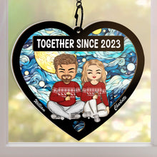 Together Since - Personalized Acrylic Window Suncatcher Ornament - Gift For Couple, Husband, Wife