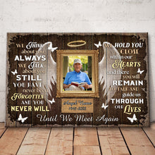 Until We Meet Again - Memorial Gifts For Angel, Sympathy Gift Personalized Custom Framed Canvas Wall Art