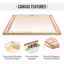 Custom Photo Personalized Canvas Wall Art Welcome To Christmas Custom Gifts For Family