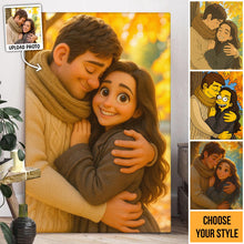 Family Photo As Different Animated Style Vertical - Turn Your Family Members Into Animated Characters - Gift For Family Members, Siblings
