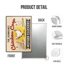 Personalized Farm Chicken Coop Rise And Shine Customized Metal Signs