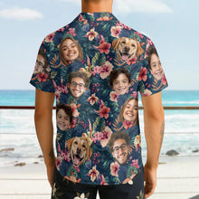 Custom Photo With Beloved Ones Tropical - Personalized Customized Hawaiian Shirt - Gift For Family Members, Best Friends