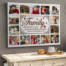 Happy Family - Customized Personalized Canvas - Gift For Family Dad Mom Sister Brother Couple Husband Wife Kid