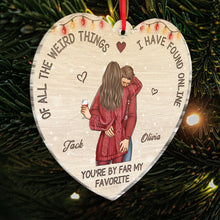 You're By Far My Favorite - Customized Personalized Acrylic Ornament - Christmas Gift For Couple Husband Wife