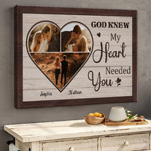 My Heart Needed You - Canvas Memorial Canvas, Wedding Gifts Personalized Custom Framed Canvas Wall Art