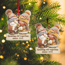 Winter Couple Gnome - Personalized Acrylic Ornament - Christmas Gift For Family Member, Couples, Anniversary