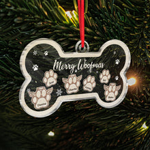 Merry Woofmas - Personality Customized Ornament - Gifts For Dog Owners, Dog Lovers