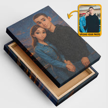 Cartoonize Your Photo Disney Style - Turn Your Photo to Cartoon Canvas - Gift For Family Members, Siblings