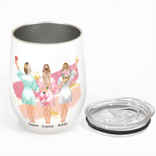 I Do Crew - Personality Customized Wine Tumbler - Wedding Gift For Best Friend Bestie