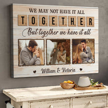 Lovely Couple Custom Photo Canvas - Personalized Customized Canvas - Gift For Couples, Lovers, Husband Wife