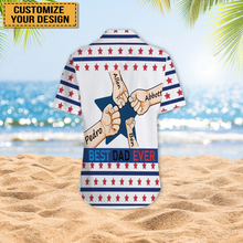 Five Star Best Dad Ever - Gift For Father Grandpa Dad - Customized Gift - Personality Customized Hawaiian shirt
