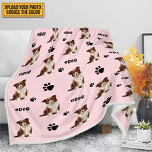 Custom Photo Colorful Upload Pet Image - Gift For Dog Lovers - Personalized Blanket