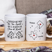 I Wish We Lived Closer - Customized Personalized Mug - Gift For Couple Husband Wife