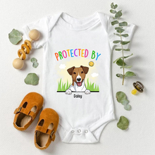 Protected By Dogs - Personalized Custom Baby Onesie - Gift For Baby