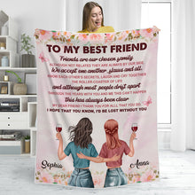 For My Friend - Warm Gift Customized Blanket - Gift For Best Friend Bestie