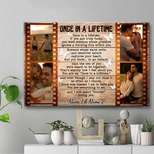 Once In A Life Time Memorial Canvas - Memorial Canvas, Wedding Gifts Personalized Custom Framed Canvas Wall Art