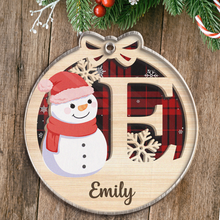 Christmas Snowman - Personalized Acrylic Ornament - Christmas Gift For Baby Kids