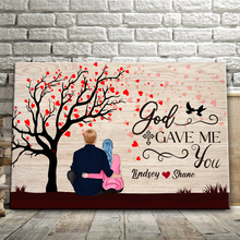 God Gave Me You - Personality Customized Canvas - Gift For Husband Wift Bf Gf Couple