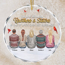 One Of Life's Greatest Blessings - Personalized Custom Glass Ornament - Christmas Gift For Family