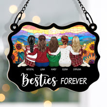 Life Is Better With Besties - Personalized Window Suncatcher Ornament - Gift For Besties Friends, BFF