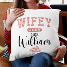 Wifey - Personalized Pillow - Christmas Gifts For Husband Wife, Anniversary