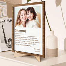 Custom Photo Personalized Customized 2-Layered Wooden Plaque - Gift For Family Husband Wife Couple Sister Bestie