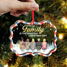 The Greatest Christmas Gift - Personalized Customized 2-Layered Mix Ornament - Gift For Family, Siblings, Sisters