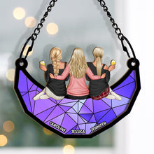 Sister Ornament - Personalized Acrylic Window Suncatcher Ornament - Gift For Sisters Besties