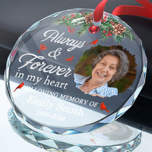 Keeping Those Memories Forever - Customized Personalized Glass Ornament - Memorial Gift For Family Members