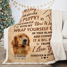 Don't Cry For Me Dad, I'm Okay - Personalized Customized Blanket - Gift For Pet Lovers, Dog Lovers, Cat Lovers