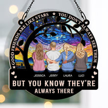 They're Always There - Personalized Acrylic Window Suncatcher Ornament - Sympathy Gift For Memorial