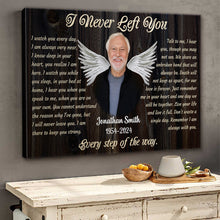 I Never Left You - Personalized Customized Canvas - Memorial Gift For Family Members