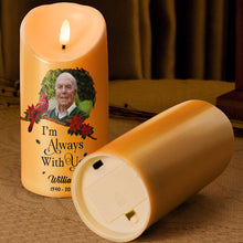 Custom Photo I'm Always With You - Personalized Candle LED Light - Memorial Gift For Family Members