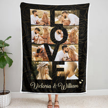 Custom Photo Family Love  - Personalized Photo Blanket - Gifts For Family, Couple