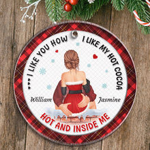 Love You Like Hot Cocoa - Customized Personalized Acrylic Ornament - Christmas Gift For Couple Husband Wife