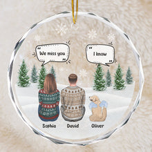 I Miss You More Each Day Personalized Custom Glass Ornament Christmas Memorial Gift For Dog Lovers