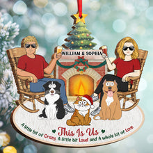 This Is Us - Personalized Wooden Cutout Ornament - Gift For Family, Couples, Husband, Wife, Pet Lovers