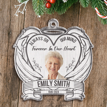 Custom Photo Always On Our Mind - Personality Customized Ornament - Memorial Gifts For Family