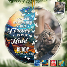 Custom Photo Memorial Pet Loss - Customized Glass Ornament - Memorial Gift For Pet Loss