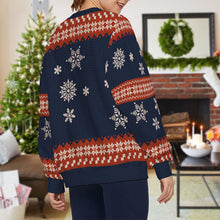 Christmas Snowy Puppies - Ugly Sweater - Christmas Gifts For Dog Mom, Dog Dad Personalized Custom Ugly Sweatershirt