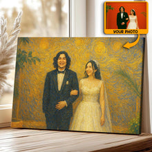 Starry Night Sky Photo Theme Horizontal - Turn Your Moments With Loved Ones Into An Art Piece - Unique Gift For Family Members, Siblings, Friends