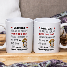 Dear Mom, You are the world’s best dog mom - Personalized Custom Ceramic Mug Gift For Dog Lovers