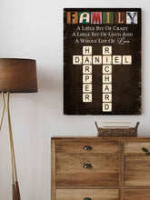 Crossword A Whole Lot Of Love - Personalized Customized Canvas - Gift For Family Members