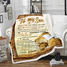 To Son Love Mom - Personality Customized Blanket - Gift For Mom Grandma Mother's Day Gift