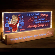 Romantic Couple LED Night Light -  Customized Personalized Acrylic LED Night Light - Gifts For Couples