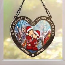 Till Our Last Breath - Customized Personalized Window Suncatcher Ornament - Christmas Gift For Couple Husband Wife