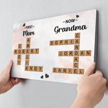 Custom Crossword Canvas Family Name - Personalized Customized Canvas - Gift For Family Members